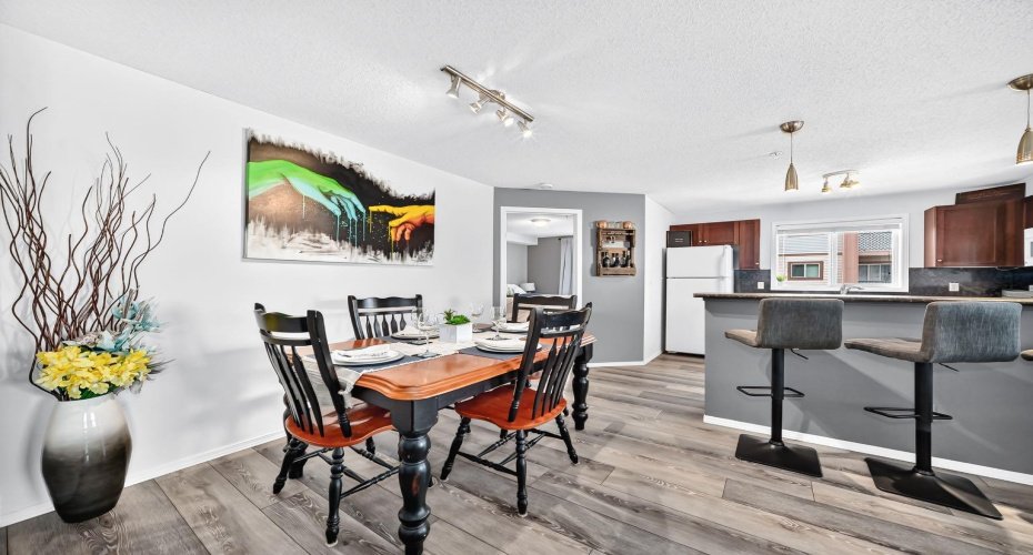 Spacious dining area