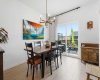 Designated dining space, perfect for hosting gatherings of friends and family.