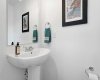 Convenient 2 piece powder room on main.