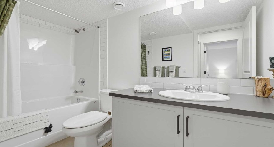 4 piece bath in basement