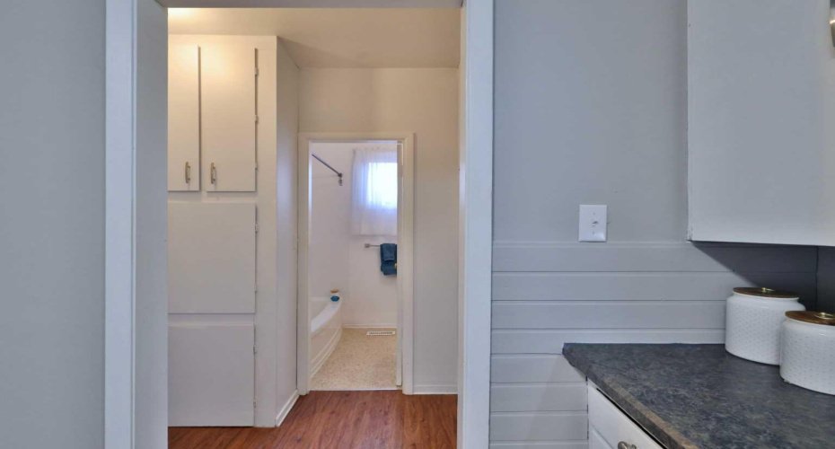 From Kitchen towards Hallway & Washroom