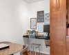 Dedicated workspace provides flexibility for working from home or studying.