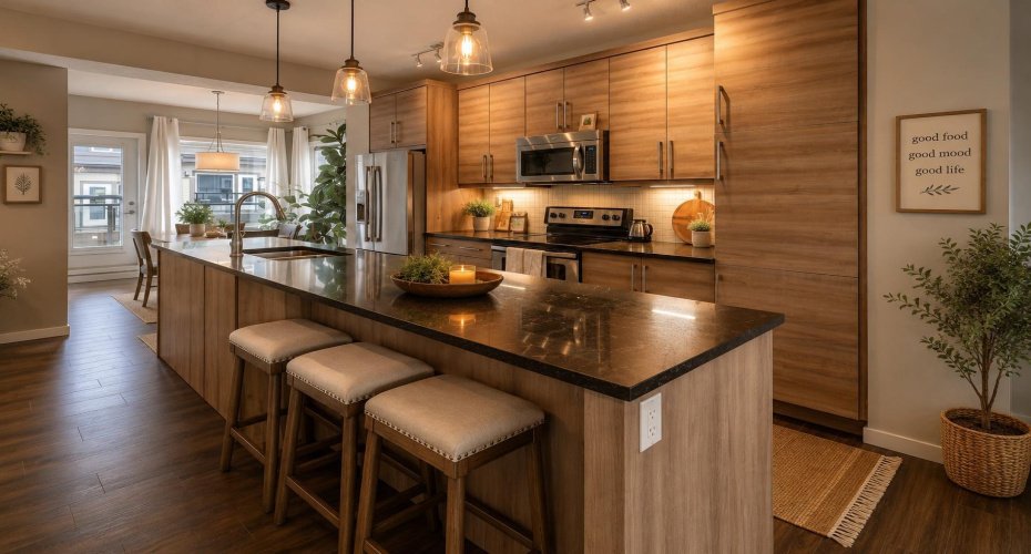 Kitchen: virtually staged