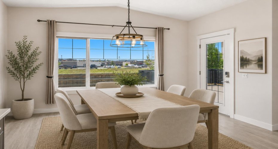Dinning room staged