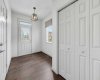 The spacious entryway creates a warm first impression.