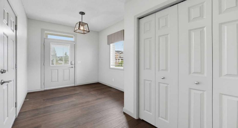 The spacious entryway creates a warm first impression.
