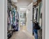 Walkthrough closet in Primary Bedroom