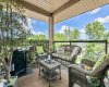 Lovely covered balcony - completely furnished.  All will stay with the home.