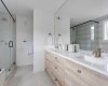5-piece Master Ensuite with Soaker Tub, Dual Sink Vanity & Glass Shower