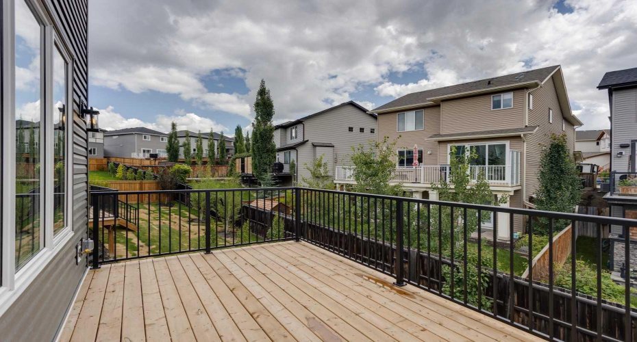 Rear Raised Deck over Walkout Basement