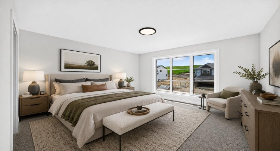 VIRTUALLY STAGED • Master Bedroom