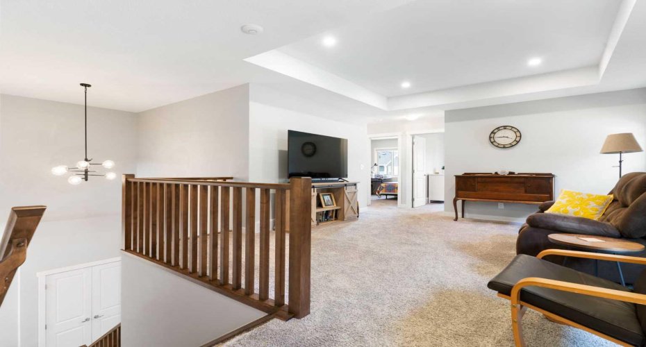 Upstairs Bonus Room with Tray Ceiling