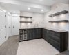 Lower Wet Bar with Beverage Fridge
