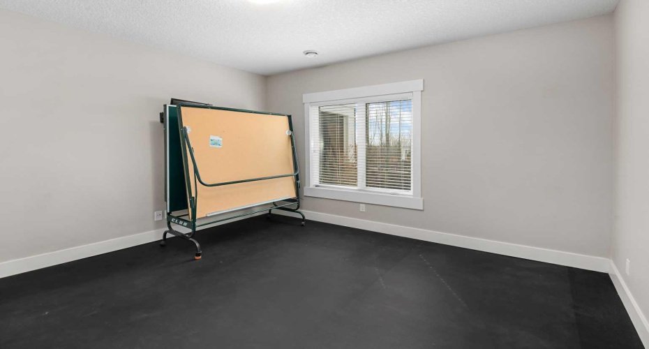 Lower Bedroom (set up with gym flooring easy to change)