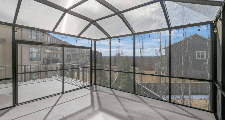 Enclosed Sunroom off Deck