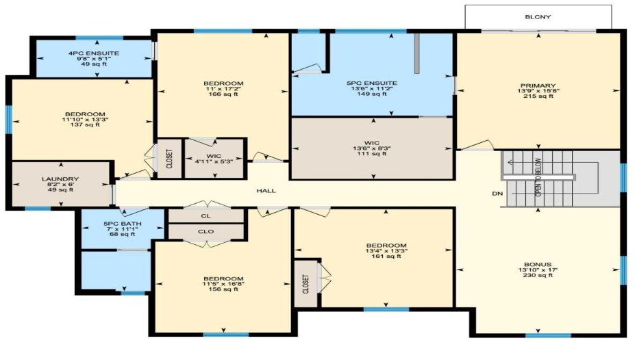 Upper Level Layout