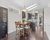 Vaulted ceilings with 2 skylights