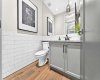 Stylish Main Floor Powder Room with Vanity1