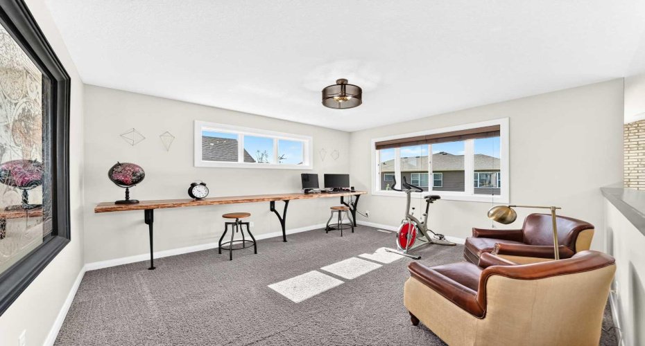 Bright Bonus Room With Built-In Desk