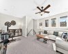 Spacious Living Room With Office Nook