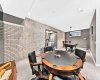 Games Room With Brick Feature Wall