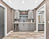 Wet Bar with Beverage Fridge!