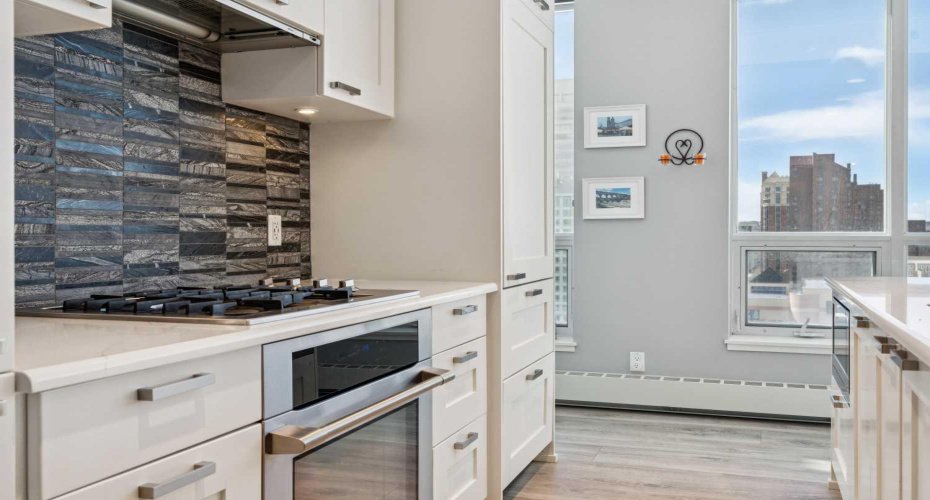 Stainless steel appliance package.