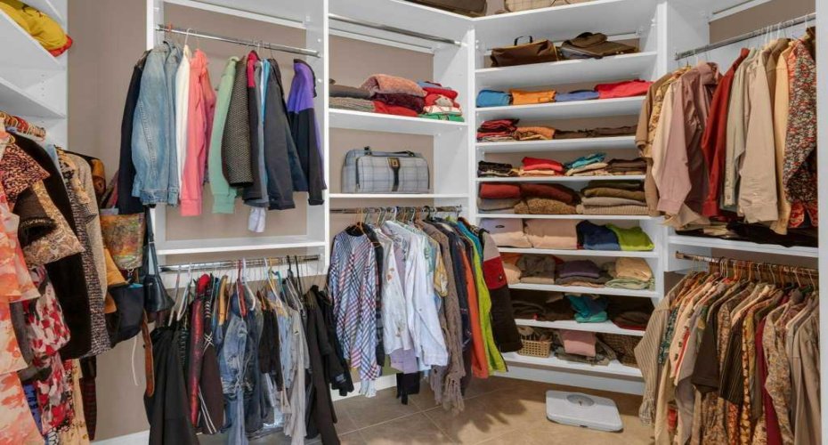 Primary closet