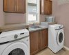 Main floor laundry, with sink
