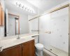 Main Bathroom features a large tiled shower.