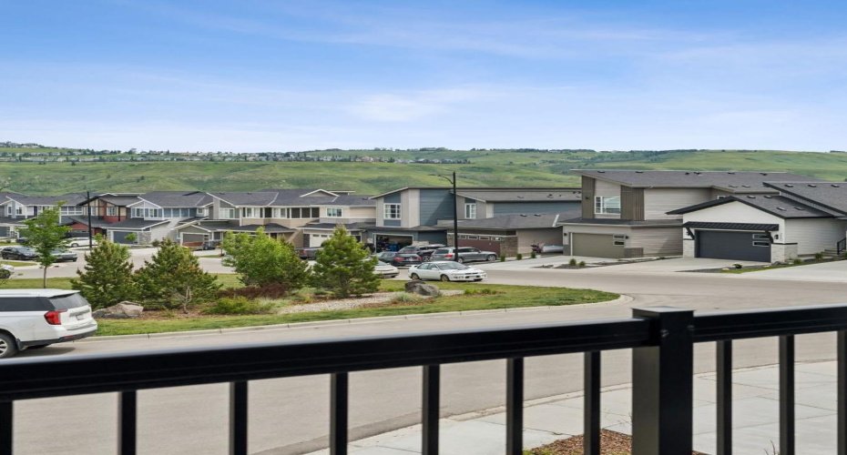 As you walk through the living room you will be greeted with this stunning view of Cochrane