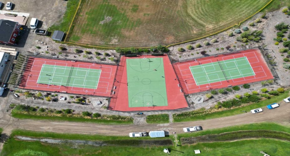 Tennis, Pickleball, Basketball plus a skate park and ODR!