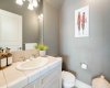 Powder Room- Upper Level
