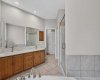 Ensuite with Corner Tub & Full Shower