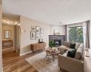 Virtually staged living room