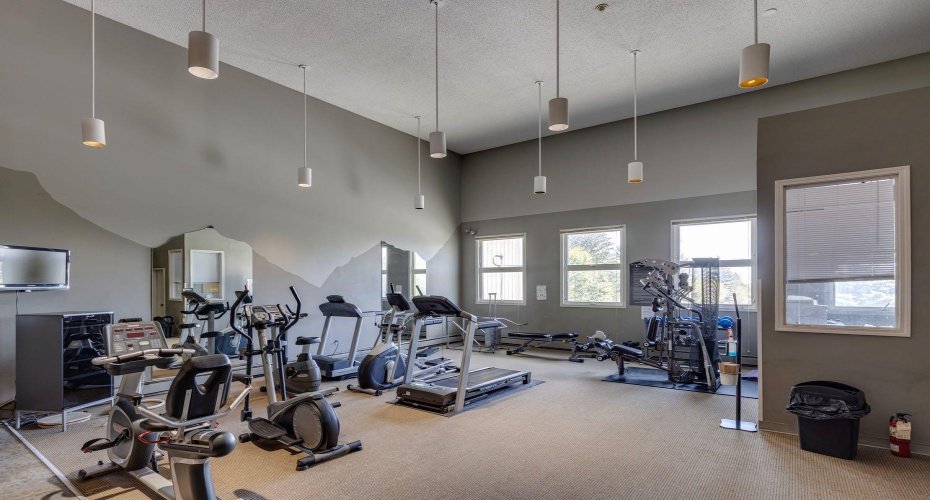 Gym facilities in the complex