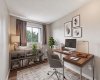Virtually staged 2nd bedroom