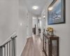 Upper hall - no carpet anywhere!