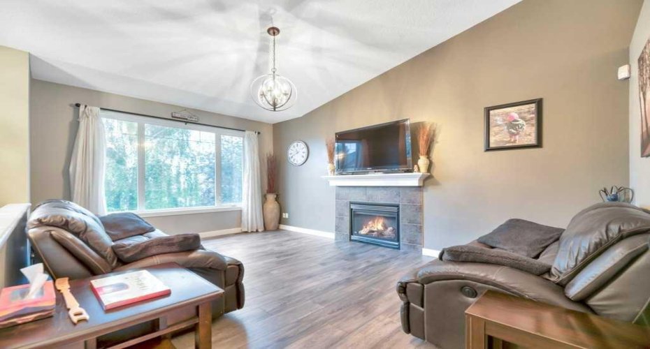 Living Room with Vaulted Ceilings