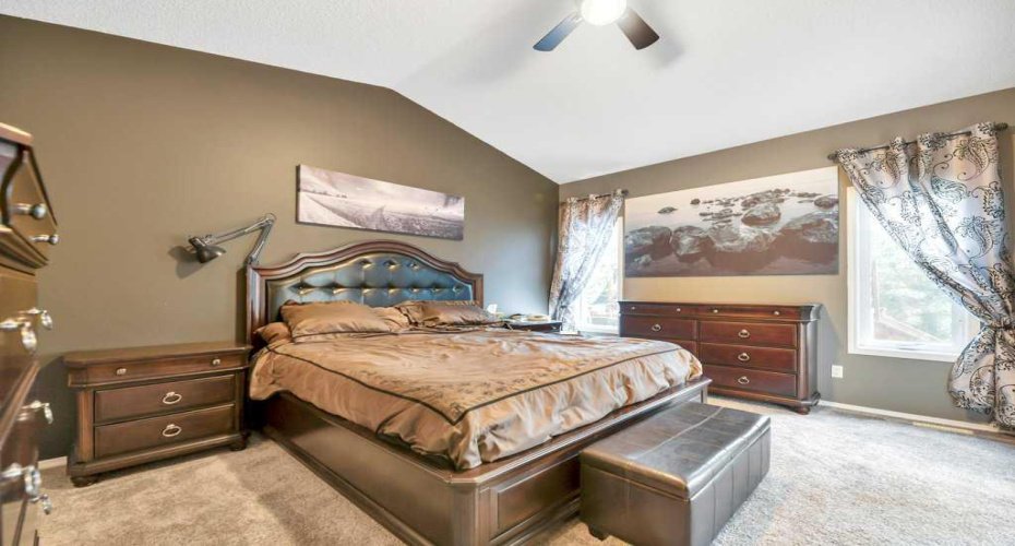 Primary Bedroom with Vaulted Ceilings