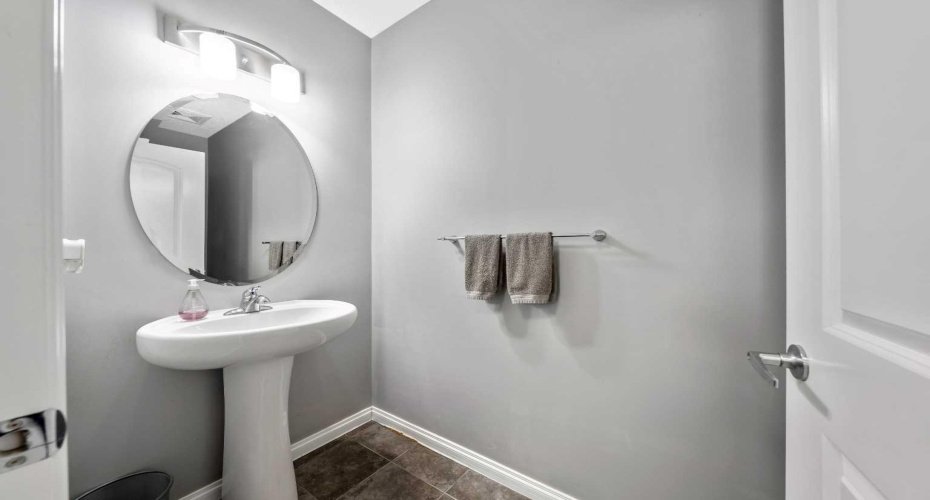 Main floor half bath