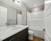Upstairs main bathroom - the home is under construction, so images are of a similar build for illustration purposes.