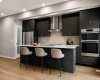 Galley style kitchen - home under construction, images are virtually staged of another build for illustration purposes.