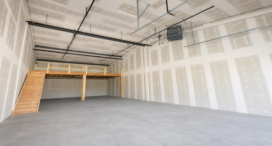 Overhead Heaters and sprinklers installed