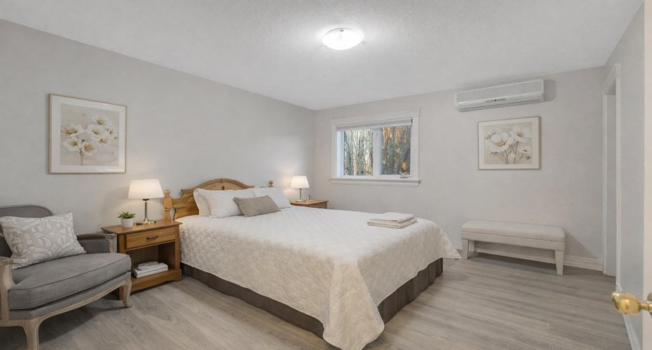 Virtually staged bedroom