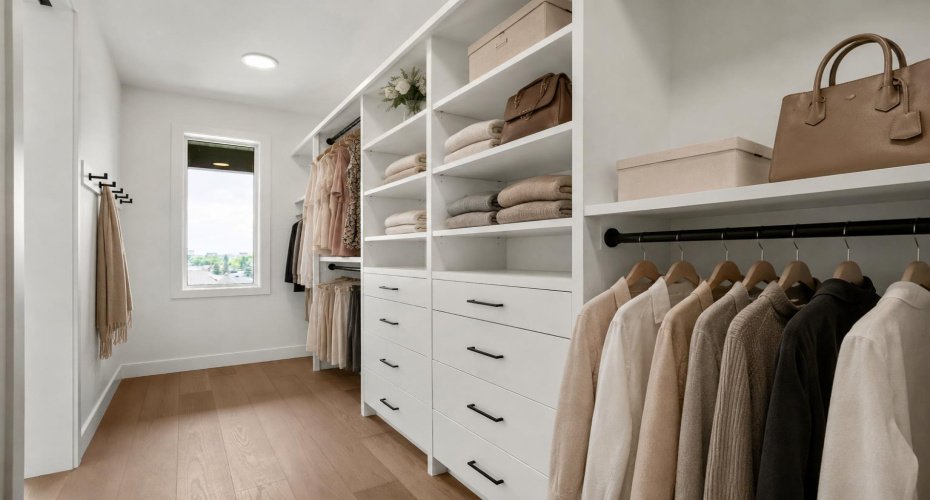 Primary Closet (virtually staged)