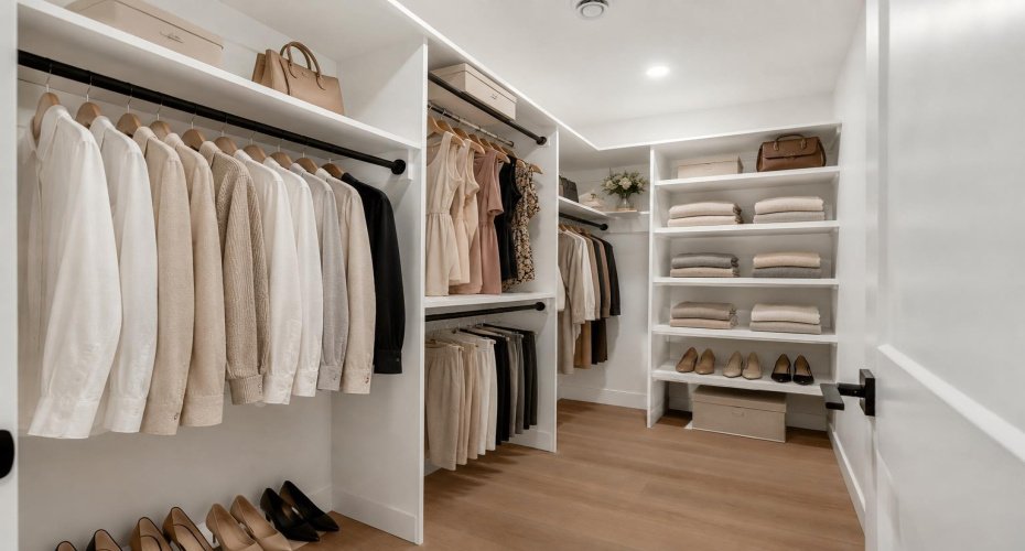 Primary Closet (virtually staged)