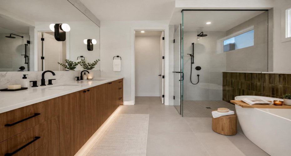 Primary Ensuite (virtually staged)
