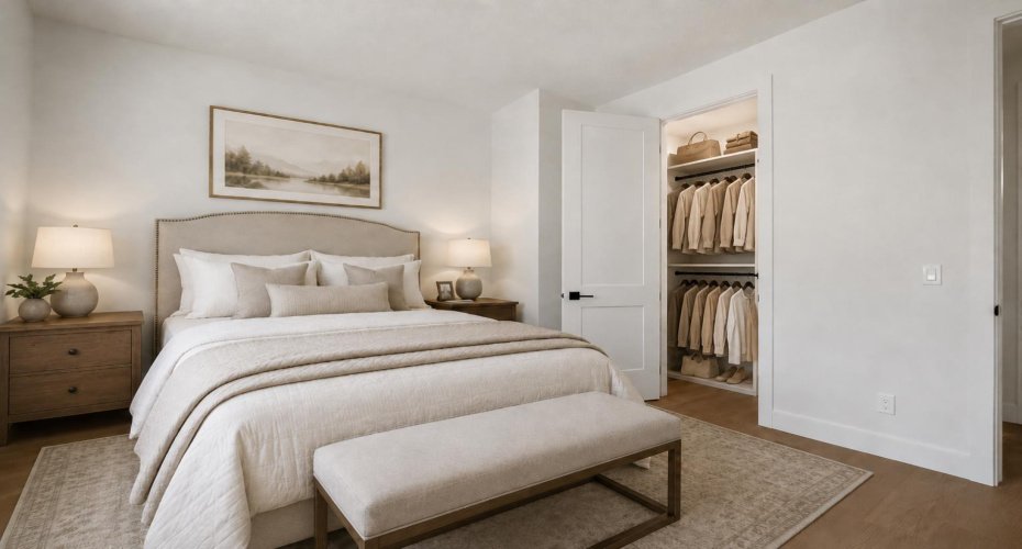 Bedroom 2 Closet (virtually staged)