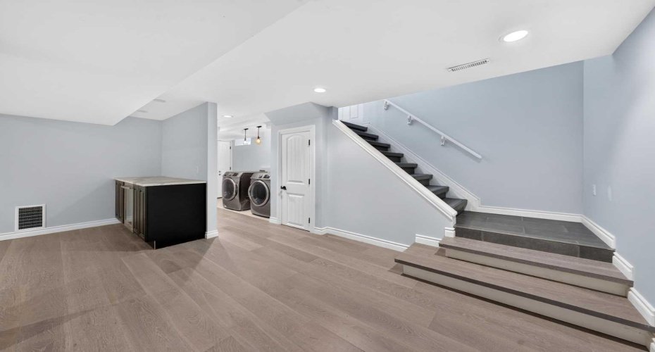 a massive recreation room in the  Basement
